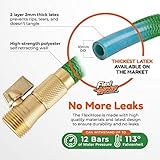Flexi Hose Upgraded Expandable Garden Hose Pipe Including 8 Function Spray Gun Nozzle - Extra Strength with 2 cm Solid Brass Fittings - No-Kink Flexible Garden Hoses (Green 23 Metres) - Image 4