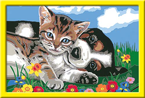 Ravensburger Malen nach Zahlen 28910 - Tierfreundschaft - Für Kinder ab 7 Jahren – Bild 3
