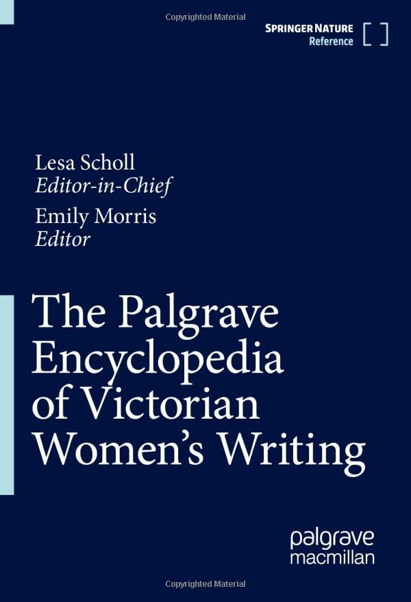 The Palgrave Encyclopedia of Victorian Women's Writing Scholl, Lesa