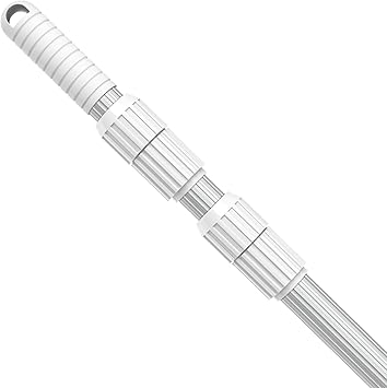 YEECHUN Professional 15 قدم حمام سباحة القطب تلسكوبي الألومنيوم يناسب حمام السباحة صافي Skimmer Rake فراغ فرشاة تنظيف فرشاة الثقيلة ، لشبكات الكاشطة ، رؤوس الفراغ والفرش