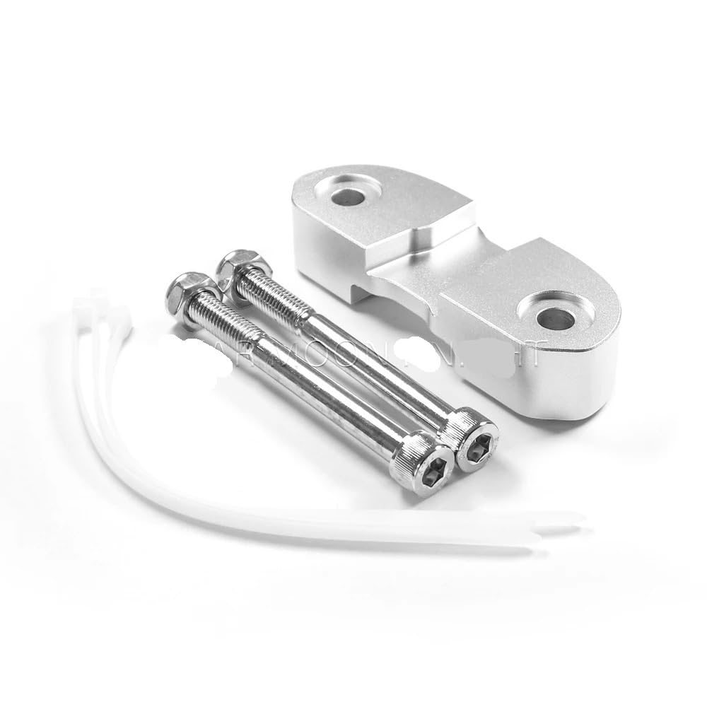 Rehausseur Guidon Ducati Scrambler Adaptateur Pince Extension Argent
