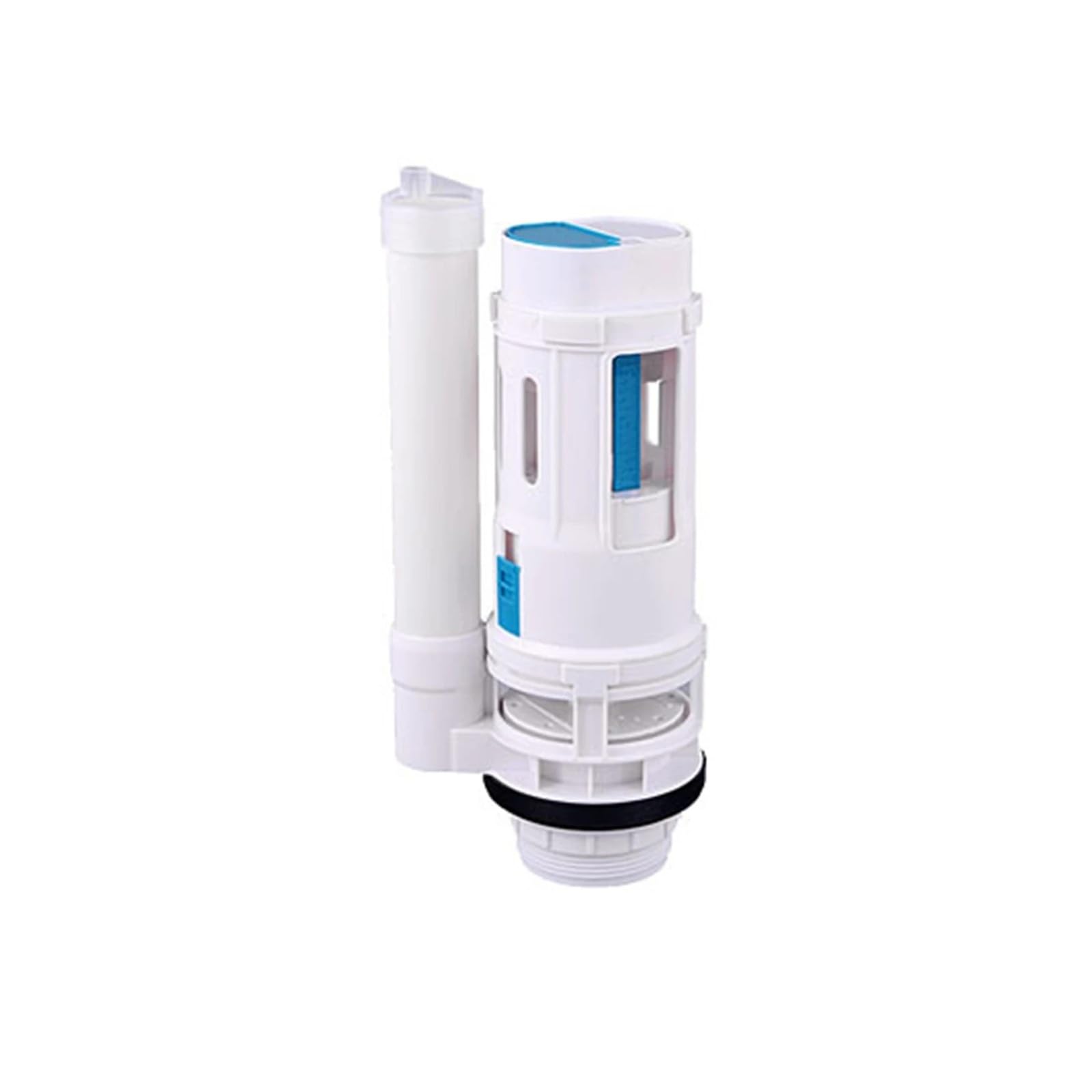 Fluxómetro manual para inodoro Válvula De Doble Descarga For Inodoro Lateral Conectado, Fácil Usar, Con Botón Pulsador Dividido Y Tanque Agua. Accesorios(21cm)