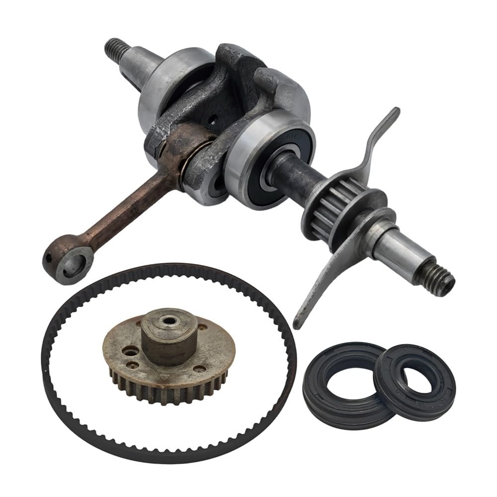 Cigüeñal, Sello de Aceite del cigüeñal, polea árbol levas, Engranaje, Kit Correa distribución, Apto for GX35, 35 CC, GX, Motor cortacésped pequeño, Pieza