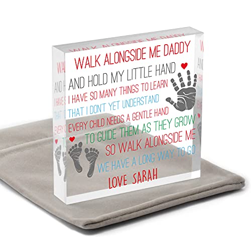 Walk Alongside Me Daddy Poem Gifts PERSONALISED Gifts for Daddy From