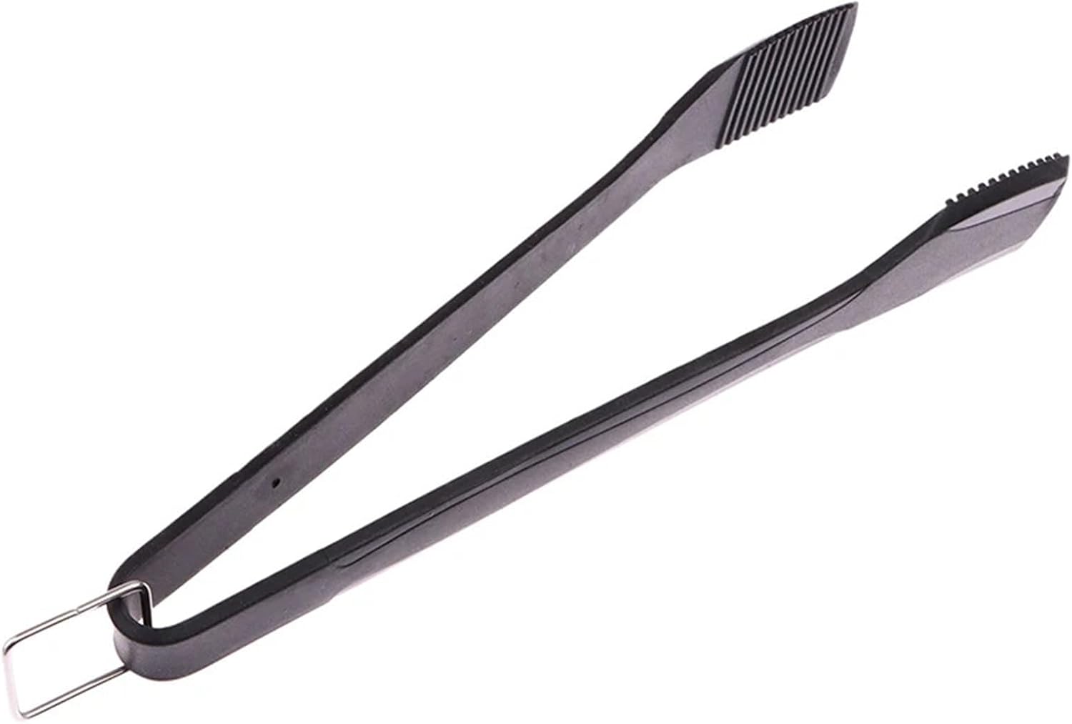 Plastic Tongs for Serving Bulk 5pcs Silicone Kitchen Tongs Non-Slip Food Clip Salad Tongs Multipurpose Barbecue Clamp Spatula For BBQ Cooking Grilling(Black)
