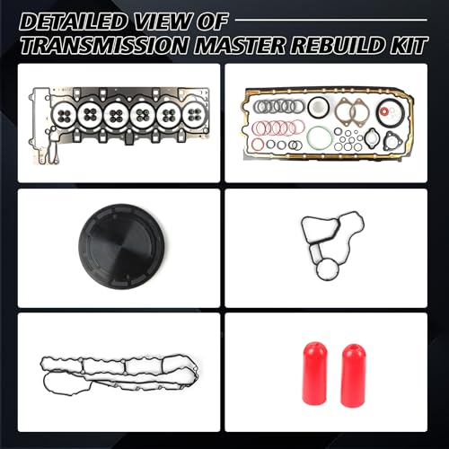 Image of 11117530262 Engine Overhaul Gasket Seals Kit Fits for 335i 135i E60 E90 E92 E89 E71 N54 3.0L Engine Rebuilding Gasket Aftermarket Parts