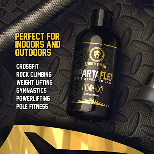 image for SpartaFlex 250ml Pro Liquid Chalk for Weightlifting Chalk, Rock Climbi