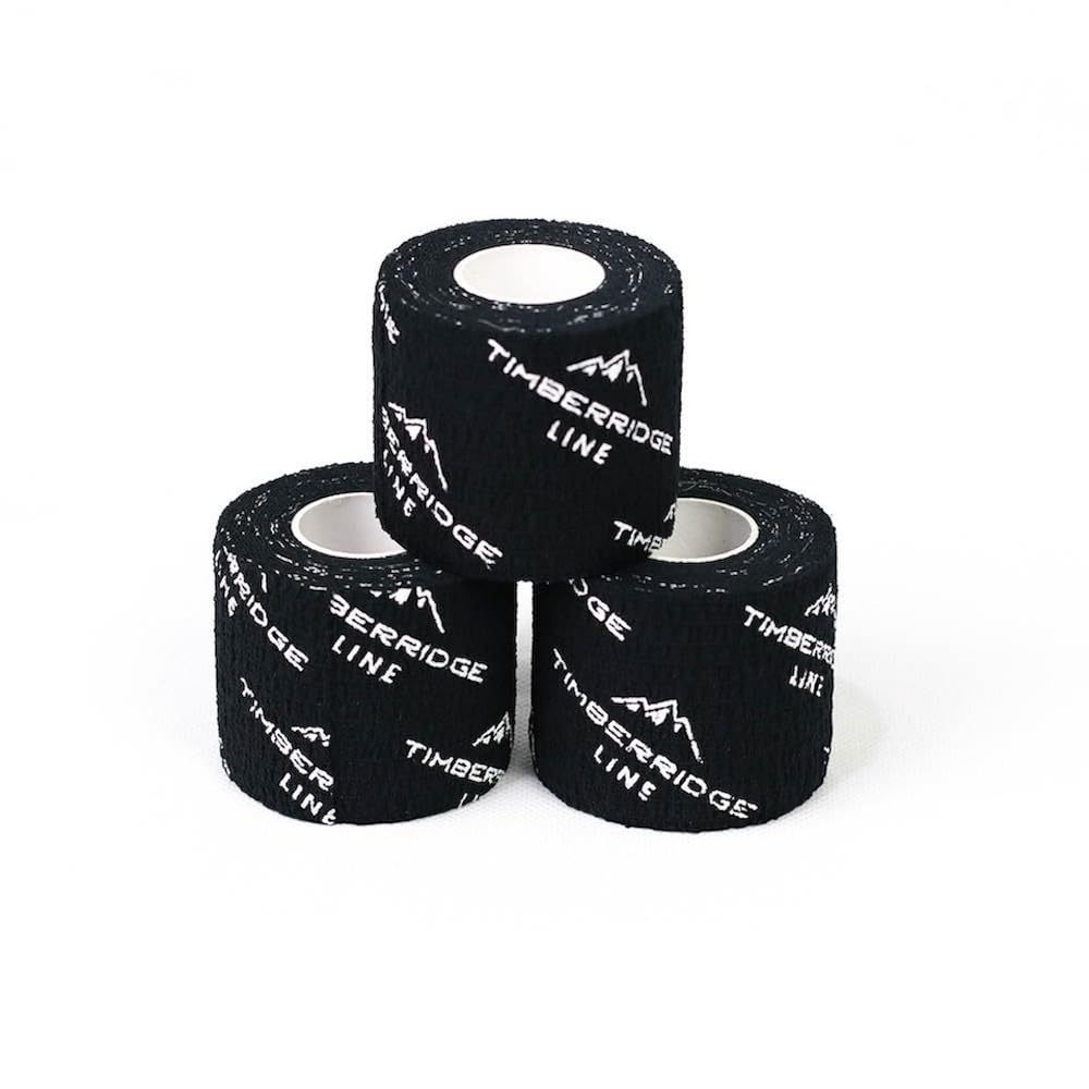 Hook Grip Tape – 3-Pack 19Ft Self-Adhesive Non Sticky Athletic Tape for Weightlifting – Elastic and Durable Hand Workout Grip – Chalk and Sweat Friendly