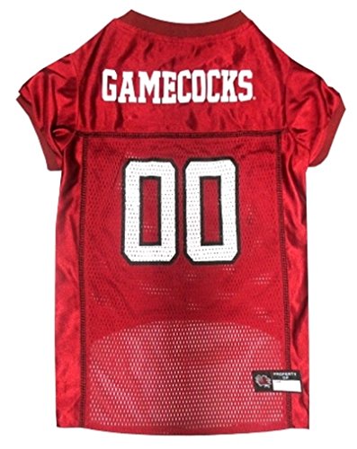 Image of Pets First Collegiate South Carolina Gamecocks Dog Mesh Jersey, Large