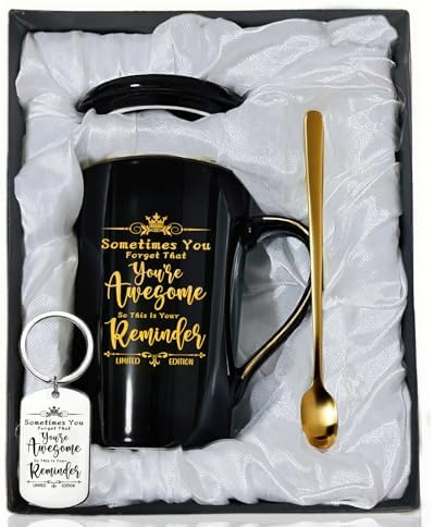 Sometimes You Forget Your Awesome Gifts - Inspirational Gifts for Men Who Have Everything - Boss Day, Christmas, Birthday Gifts for Coworker, Boss - 14oz Mug with Keychain