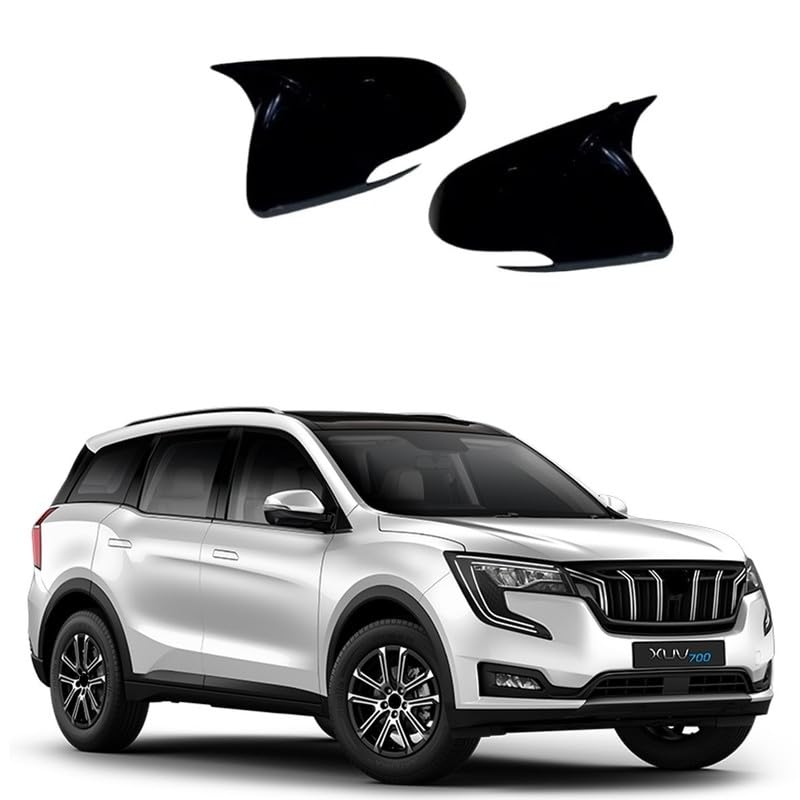AutoDream Side Mirror Batman Style Cover Black for Mahindra Xuv 700 Set of 2PCS-picture-11