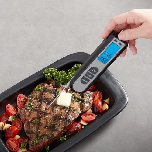 Taylor TruTemp Dual Instant Read Infrared Meat and Food Thermometer, Digital for Cooking, IPX5 Splash Proof Design, Plus Meat Probe for BBQ, Kitchen, Smoker, and Grilling, Gray by Taylor - Image 4
