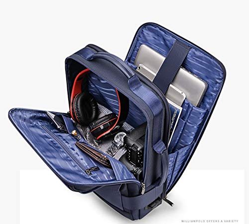 Mochila William Polo Original Masculina Modelo Future - Azul