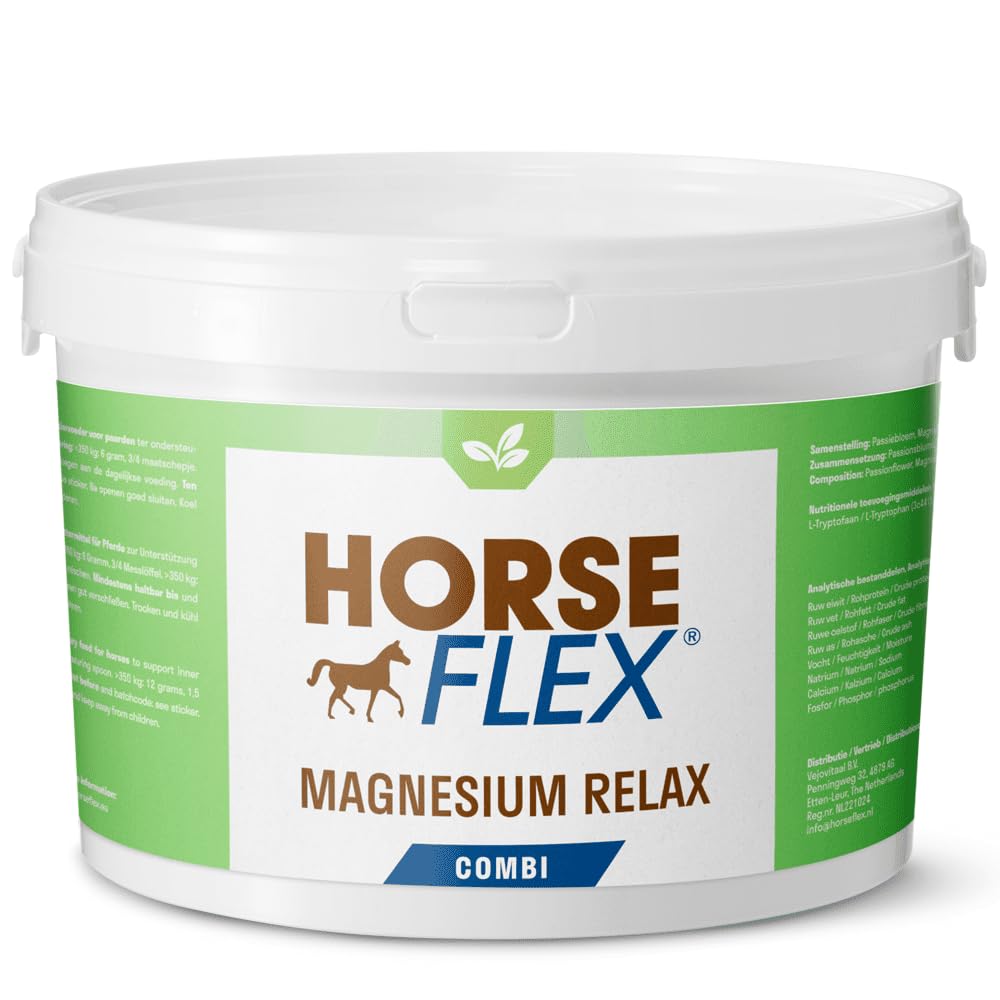 Magnesium Relax Kombi Polvo para caballos para apoyar la paz interior - 500 gramos