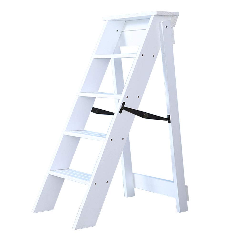 Escaleras de madera para cocina y estante multifunción de biblioteca