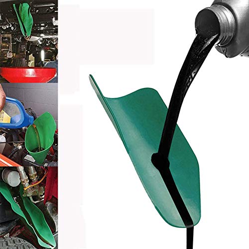Flexible Draining Tool and Oil Drainage Tool General Purpose Automotive Funnel Reusable Foldable Draining Funnel Drip-Free Oil Flexible Guide Tool Discharging Oil from Cars