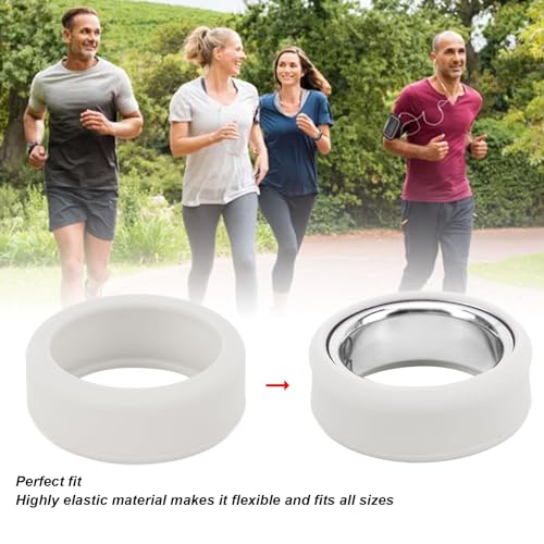 Diyeeni Silicone Ring Cover Compatible with All Smart Rings, Universal Elastic Protective Case, Grey, for Working Out - Image 2
