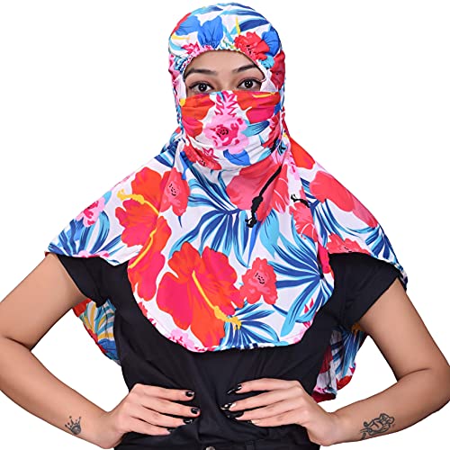 Image of Kavach Ready-to-wear Printed Fashionable full face covering comfortable soft Mask Scarf for pollution sun dust heat protection in summer