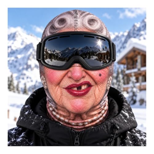 Funny Ski Mask Realistic Full Face Balaclava Old Man Ski Mask - image 2