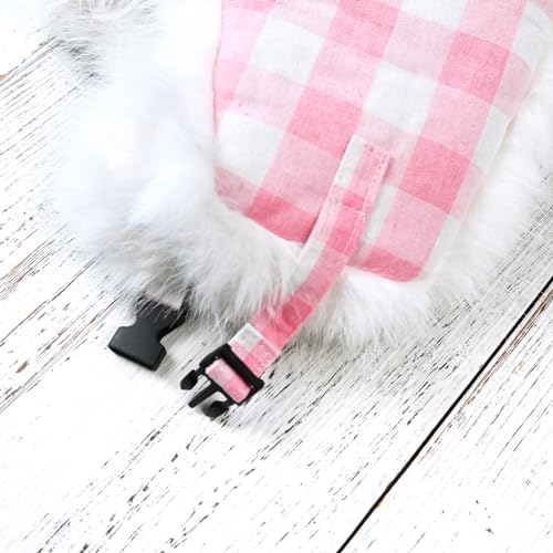 Onway Pink Plaid Trapper Hat Ushanka Eskimo Russian Winter Hat With Ear Flaps For Women Men thumb #3