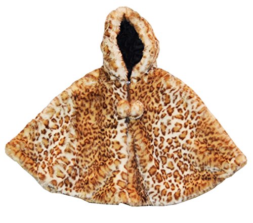 Foxfire Lilly Patricia Snow Leopard Faux Fur Poncho