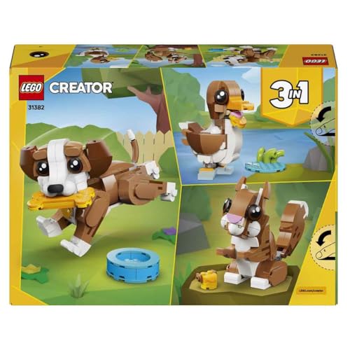 Image of LEGO Creator Play Together! 31382 Prank Dog Toy, Birthday Present, Blocks, Girls, Boys, Children, 8 Years Old, 9 Years Old, 10 Years Old, Elementary School Students, Animals, Pretend Play, Pretend