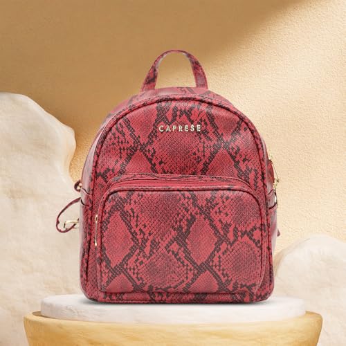 Image of Caprese Draco Casual Backpack, Small | Fashion Backpack for Women with Adjustable Strap & Secure Zip Closure | Spacious, Versatile for Everyday Outings and Travel