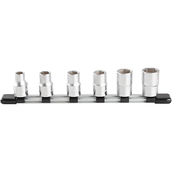 TONE Socket Set (Hexagonal with Holder) HS406 Insertion Angle 0.5 in (12.7 mm) Includes 6 Pieces