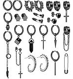 Vertrauenswürdiges Material: Diese Herren baumelnden Ohrringe sind aus hochwertigem 316L Edelstahl, Anti-Rost und Anti-Korrosion. mit feiner Verarbeitung, exquisite Optik, glatte Oberfläche, nicht leicht zu brechen und zu beschädigen, fortschrittliche Galvanik Farbe Erhaltung Technologie halten langfristigen Glanz und Helligkeit, die Gewährleistung der langfristigen Nutzung, geeignet für Frauen und Männer zu tragen, so dass Sie mehr cool und sehr Mode aussehen.
