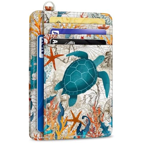 Yonlevres Sea Turtle RFID Wallet Cover