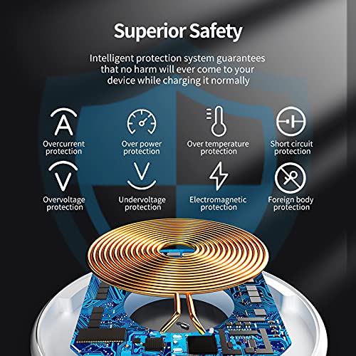 Kpon Invisible Wireless Phone Charger, Long Distance Wireless Charger, Furniture Hidden Under Desk Wireless Charging Station For Iphone 14/14 Plus/14 Pro/14 Pro Max/13/13 Pro/13 Pro Max #TOP6