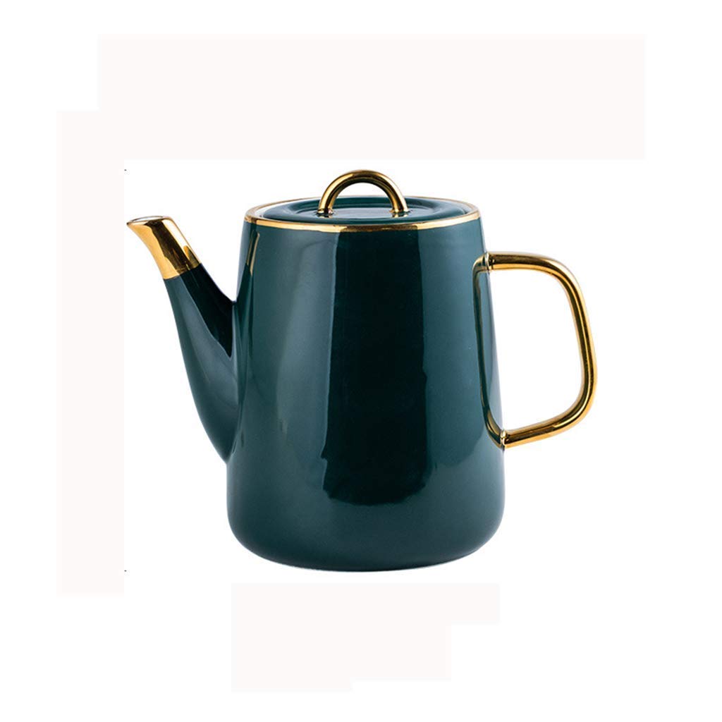 Tetera eléctrica esmaltada con diseño Floral, Tetera Grande de Porcelana esmaltada, Tetera Verde para Agua Caliente, Tetera para Estufa, diseño clásico Retro pequeño, Ideal para Bodas.