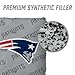YouTheFan Officially-Licensed NFL New England Patriots Set of 4 Cornhole Bags - All Weather Regulation 6” x 6” Size - 16oz Weight - Designed in USA
