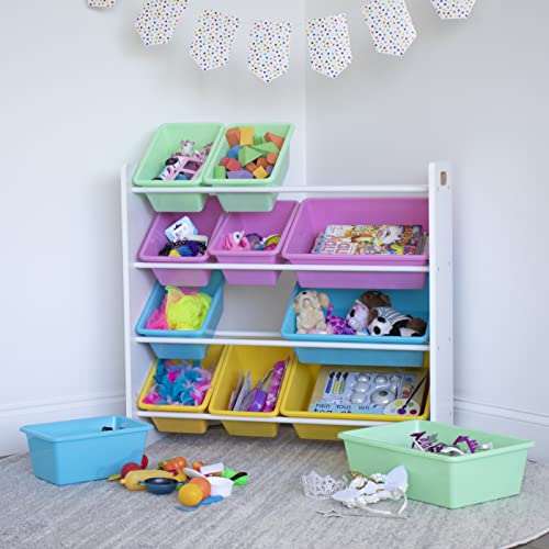 Humble Crew, White/Pastel Kids' Toy Storage Organizer #TOP3