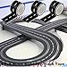 4 Piece Black Road Track Tape 65.6 Feet Long 2 Inches Wide Toy Car Racing Track Decoration Track Finish Line Tape Easy Tear Table Banner Sticker Racing Birthday Party Decor Runner Road Sticker