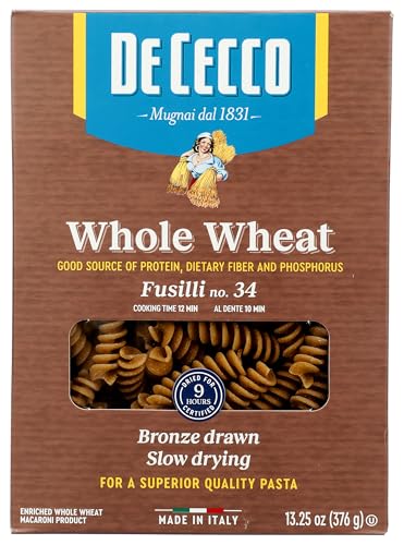 De Cecco Pasta Fusilli Whole Wheat, 13.25 oz