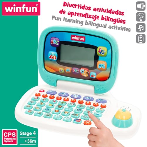Portátil bilingüe infantil winfun para aprender letras y números jugando en casa 2