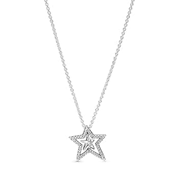 【k】PANDORAネックレス新品 スクエア スパークル ハロー ネックレス（ネックレス）｜Pandora