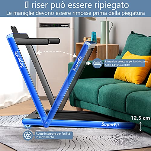 DREAMADE Tapis Roulant Pieghevole e Salvaspazio