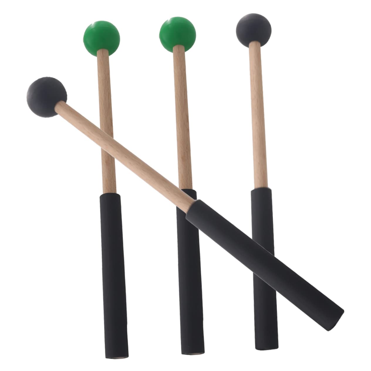 Abaodam 3 Juegos De Mazos De Percusión Para Marimba Baquetas De Lengüeta Baquetas De Escenario Mazos De Instrumentos Musicales Para Estudiantes (2 Pares X 3)