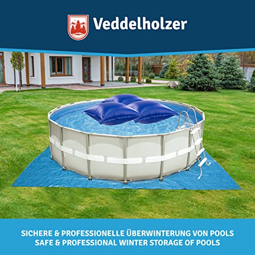 Veddelholzer 2 mal XXL 120 x 120 cm Luftkissen inkl. 8m Seil Poolkissen Winter zur Poolabdeckung. Pool Zubehör Pool Wintermittel zur Pool Überdachung, Abdeckung im Winter und bei schlechtem Wetter