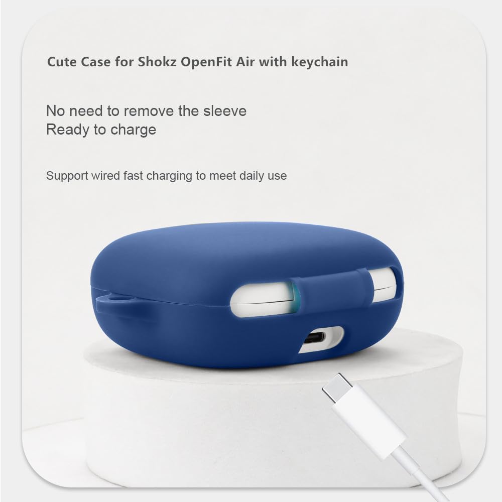 Amazon.com: Silicone Case for Shokz OpenFit Air with Cute Keychain