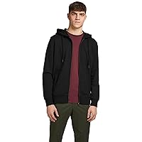 JACK & JONES Jjebasic Sweat Zip Hood Noos Felpa Sportiva con Cappuccio