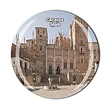 Cáceres España 3D nevera nevera imán cristal viaje recuerdo colección regalo cocina decoración del hogar etiqueta magnética