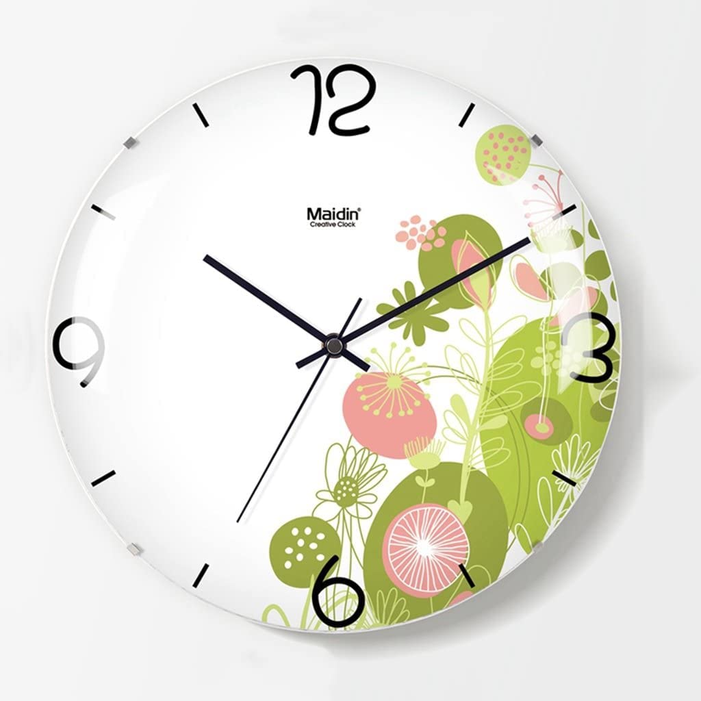 Horloge murale silencieuse sans tic-tac en verre pour une chambre et un salon apaisants