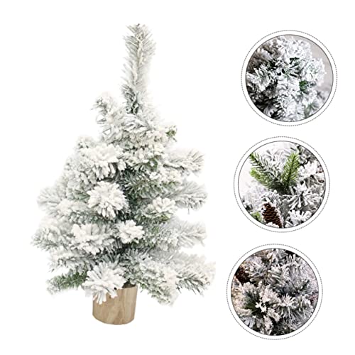 Yardwe 1 Pc Christmas Tree Ornaments Para Mesa De Bottle Brush Trees Led Christmas Trees Mini Desk Christmas Tree Snowing Tree Ornament Christmas Tree Adornment Bamboo #TOP7