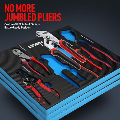 DISEN Pliers Set, 21 Pieces Full Assortment of Plier with EVA, Versatile Pliers Tool Set for Plyers Ideal as Home Use, Holiday, Fathers' Day Gift thumbnail 6