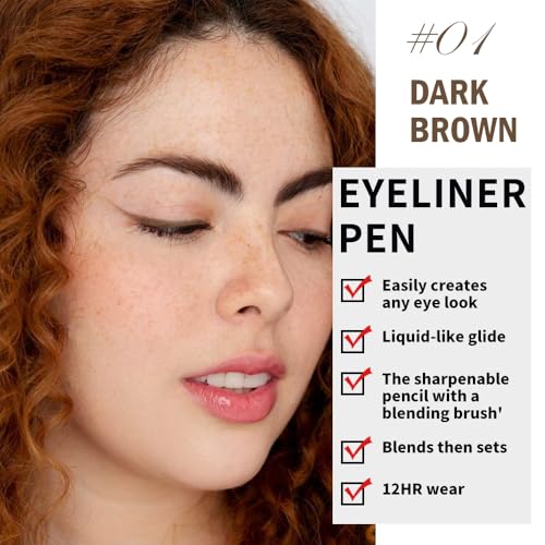 Delineador de Ojos Lápiz Marrón Oscuro FeiCuiYun miniatura 3