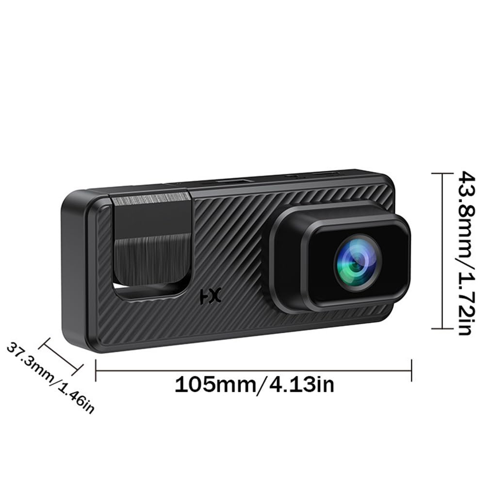 Kamera samochodowa z 3 obiektywami do samochodów wbudowana aplikacja Wi-Fi, przednia HD 1080P i tylna kamera 720P, oświetlenie kabiny IR noktowizor z 3-calowym ekranem IPS samochodowy rejestrator