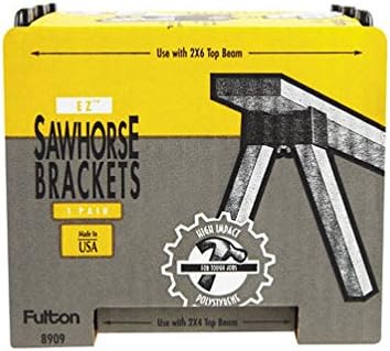 Fulton Spee Dee 2 in. H x 4 in. W Sawhorse Brackets 500 lb. capacity Black 1 pk